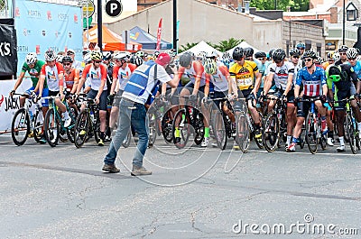 Starting Line for North Star Grand Prix Editorial Stock Photo